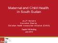 CCIH 2012 Capitol Hill Briefing on FBOs in Global Health, June 11, 2012, Joy Mukaire on Maternal Health 