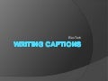 Writing photo captions