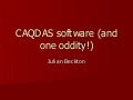 Computer Aided Qualitaitive Data Analysis Software