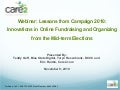 Webinar: Lessons from Campaign 2010