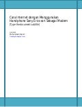 Cara Internet Dengan Modem Hp SE