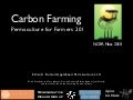 Carbon Farming: Concepts, Tools & Markets