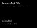 Carcassonne Tips & Tricks