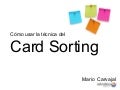 Card Sorting: conceptos básicos