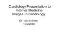 Cardiology Presentation To Internal Medicine
