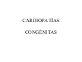 Cardiopatias congenitas