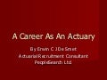 a Career as an Actuary