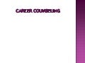 Career counseling training