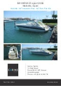 BAVARIA 35 sport, 2006, £124,900 For Sale Flyer. Presented By carineyachts.com