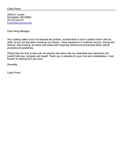 Carla princecoverletterresumerefere...