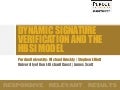 Carnahan Dynamic Signature Verification