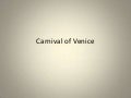 Carnival of venice