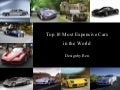 Top 10 Most Expensive Cars in the World