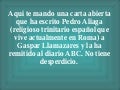 LAICIDAD SÍ, LAICISMO NO (CARTA A  LLAMAZARES)
