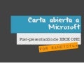 Carta abierta a microsoft - Xbox ONE