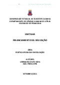 Cartilha - Financiamento da Educação