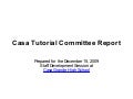 Casa Grande High School Tutorial Committee Report
