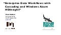 Enterprise Data Workflows with Cascading and Windows Azure HDInsight