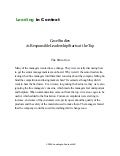 Case Study: Responsible Leadership Starts at the Top