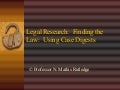  Finding the Law: Case digests