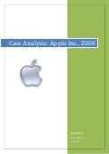 Case Study Apple Inc. 2008
