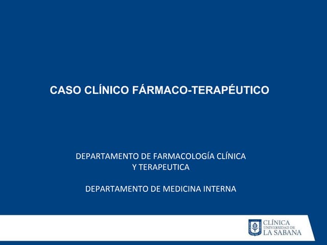 Caso clínicoterapeutico