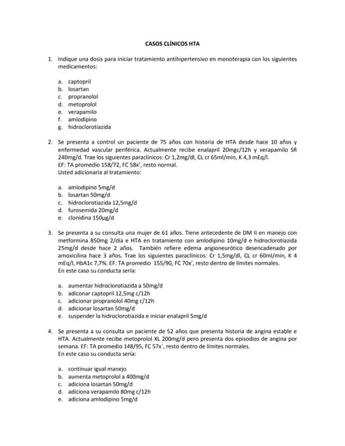 Casos clinicos hta