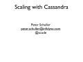 Scaling with Apache Cassandra