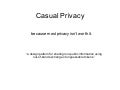 Casual Privacy (Ignite Web2.0 Expo)