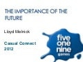 The Importance of the Future