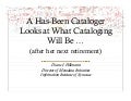 Cataloging Future