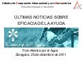 Últimos avances de la agenda sobre eficacia de la ayuda