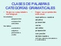 Categorías gramaticales 2