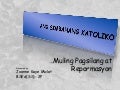 Ang Simbahang Katoliko. Joanne Kaye Miclat-2F