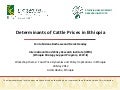 Determinants of Cattle Prices in Ethiopia