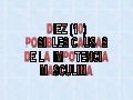 Causas de la impotencia