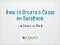 Causes on facebook