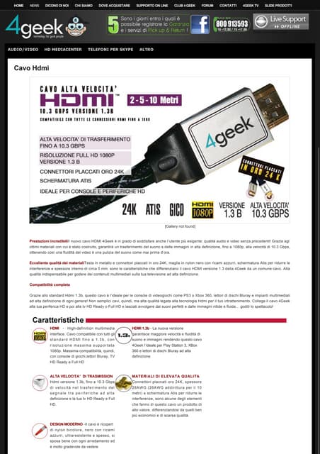 Cavo Hdmi 4geek