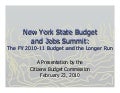 CBC: New York State Budget and Jobs Summit