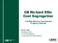 CBRE Cost Segregation- Tax Benefits for Commercial Property Owners