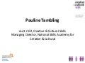 Creative Apprenticeships presentation - Pauline Tambling