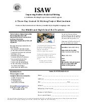 ISAW: Improving Student Analytical Writing, July 24-26, 2013 – A Three-Day Central CA Writing Project Mini-Institute