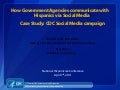 How Government Agencies communicate with Hispanics via Social Media 