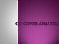 Cd cover analysis 2