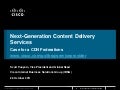 Next-Generation Content Delivery Services: A Case for CDN Federations