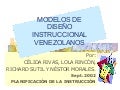 Modelos de Diseño Instruccional Venezolanos
