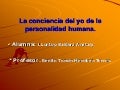 LA CONCIENCIA DEL YO DE LA PERSONALIDAD HUMANA