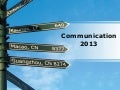 Communication PowerPoint PPT Content Modern Sample
