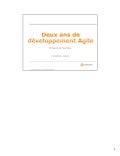 Deux ans de développement Agile, erreurs et succès