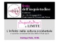 Infinito nella Cultura Occidentale - Festa Inquietudine 2010